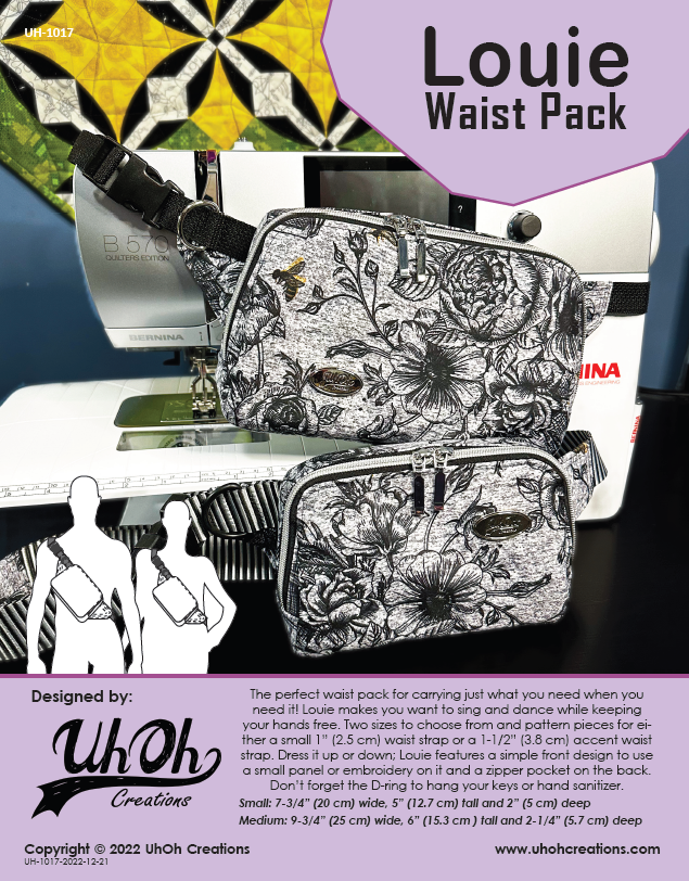 LUDLOW Double Zip Wristlet With Bonus Belt Bag Pattern PDF 