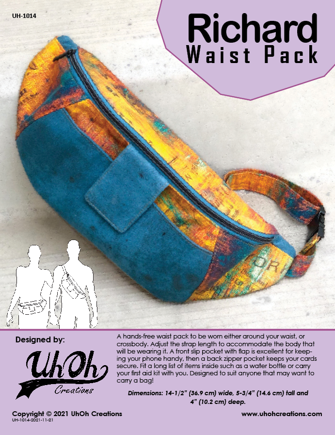 Louie Waist Pack Pattern - PDF Download – UhOh Creations