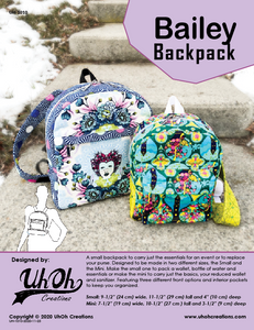 Bailey Backpack - Wholesale Paper Pattern