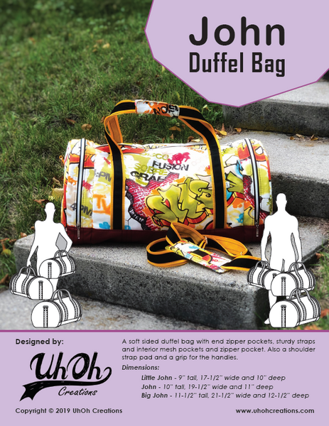 John Duffel Bag - Wholesale Paper Pattern