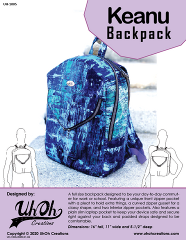 Keanu Backpack - Wholesale Paper Pattern