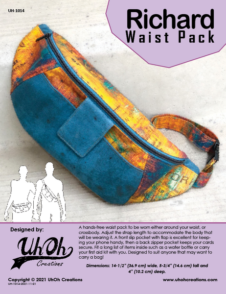 Richard Waist Pack - Wholesale Paper Pattern